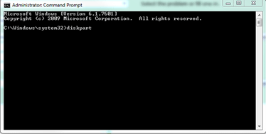 Windows 7 Command Prompt Window